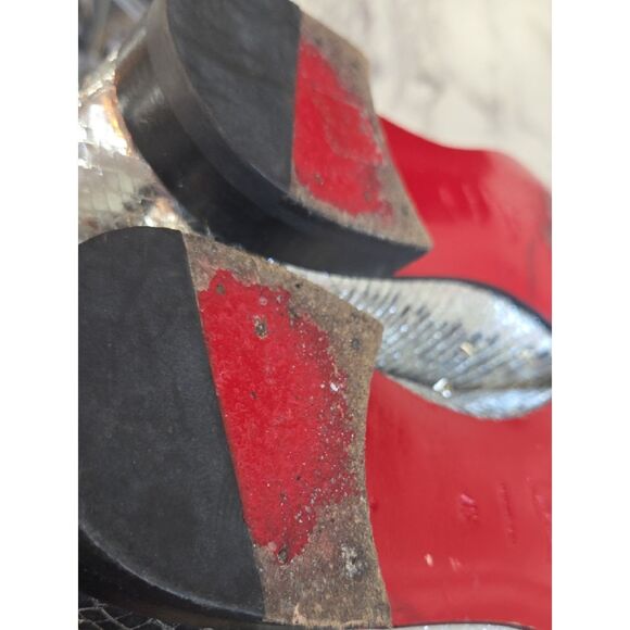 Christian Louboutin Silver Spike-Embellished Men’s Loafers main image 5